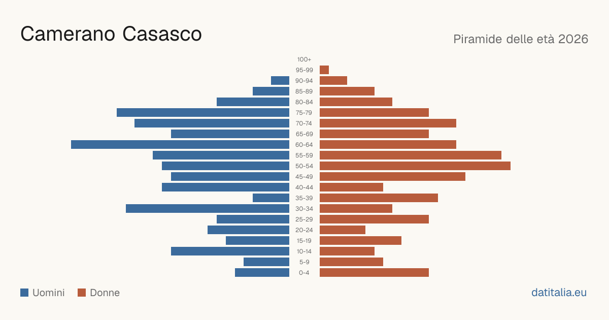 Population pyramid of Camerano Casasco — DatiItalia