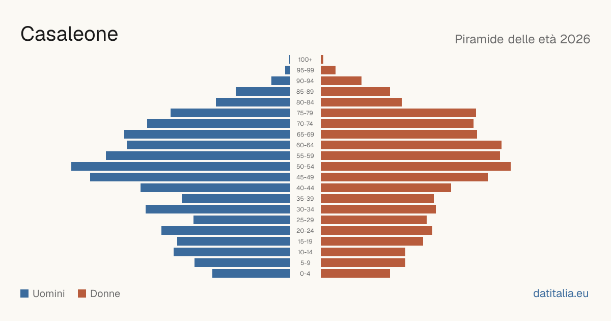 Population pyramid of Casaleone — DatiItalia
