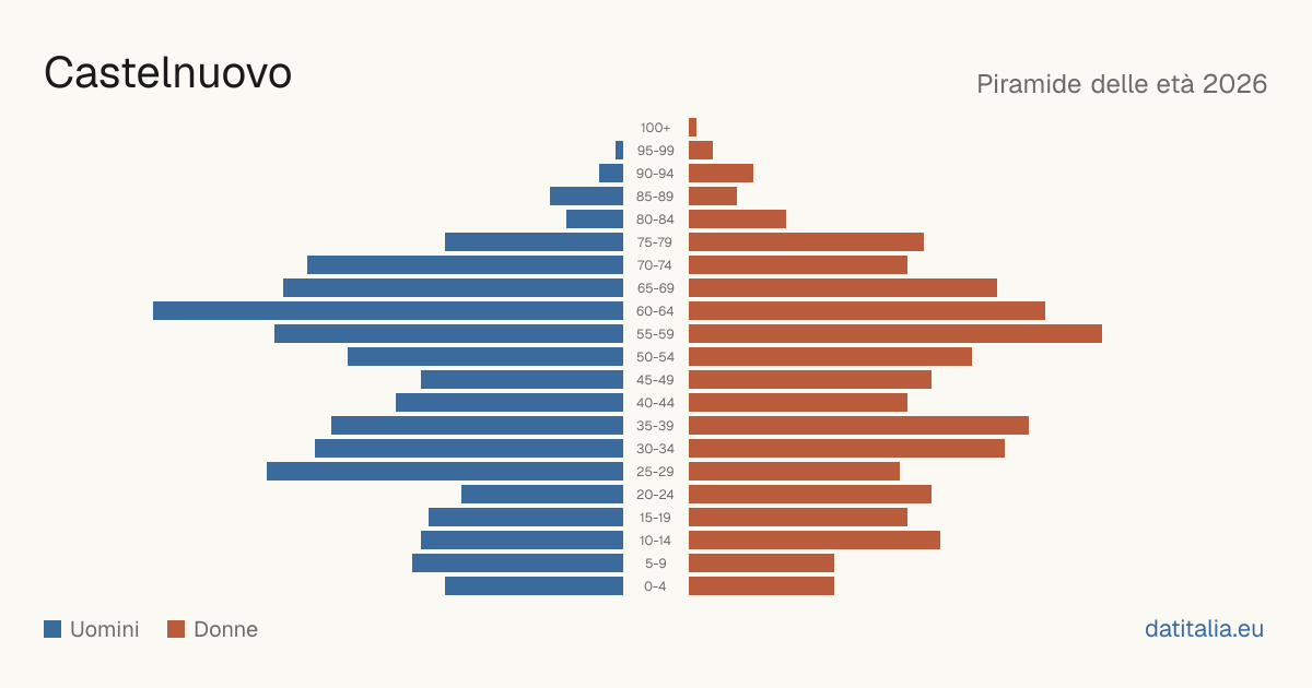 Population pyramid of Castelnuovo — DatiItalia