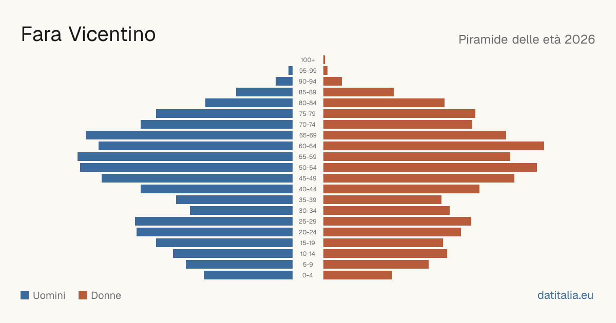 Population pyramid of Fara Vicentino — DatiItalia