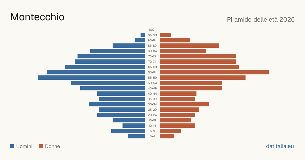 Population pyramid of Montecchio — DatiItalia