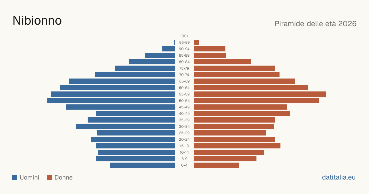 Population pyramid of Nibionno — DatiItalia