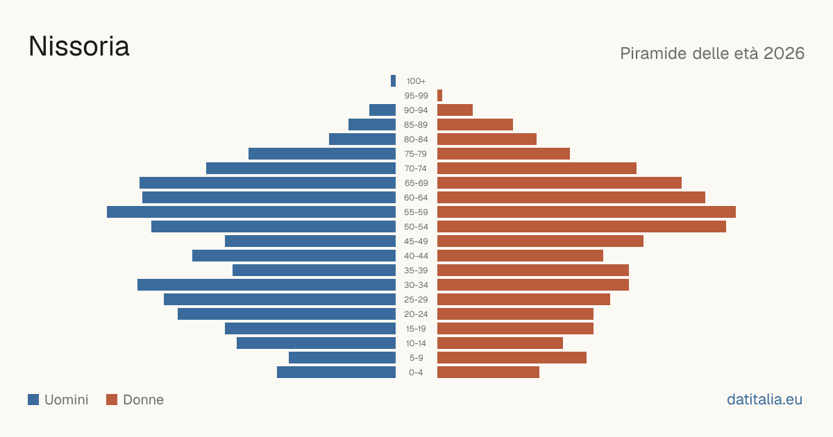 Population pyramid of Nissoria — DatiItalia