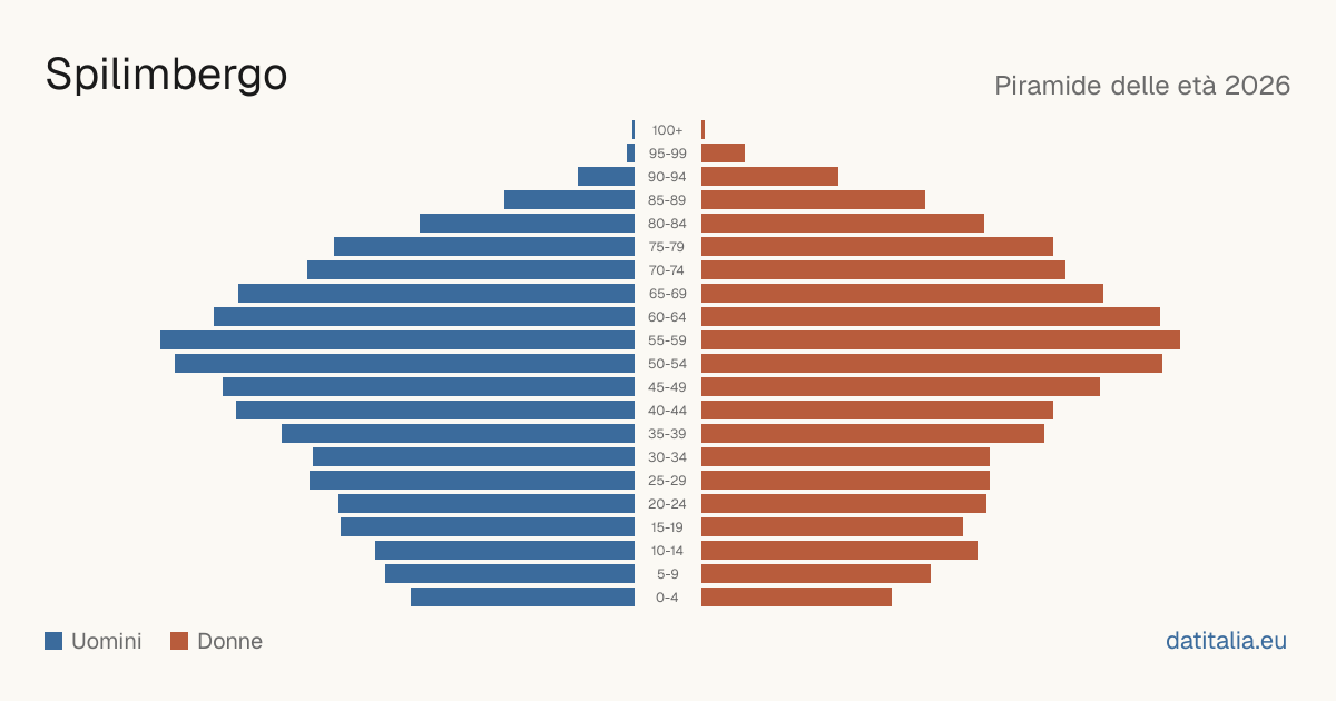 Population pyramid of Spilimbergo — DatiItalia
