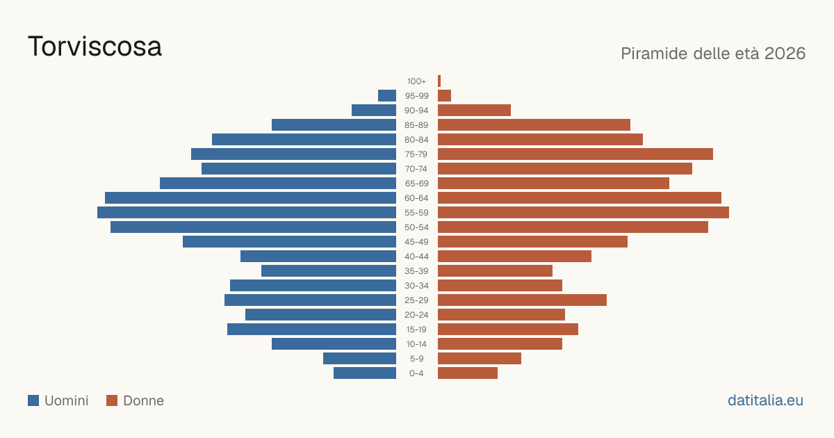 Population pyramid of Torviscosa — DatiItalia